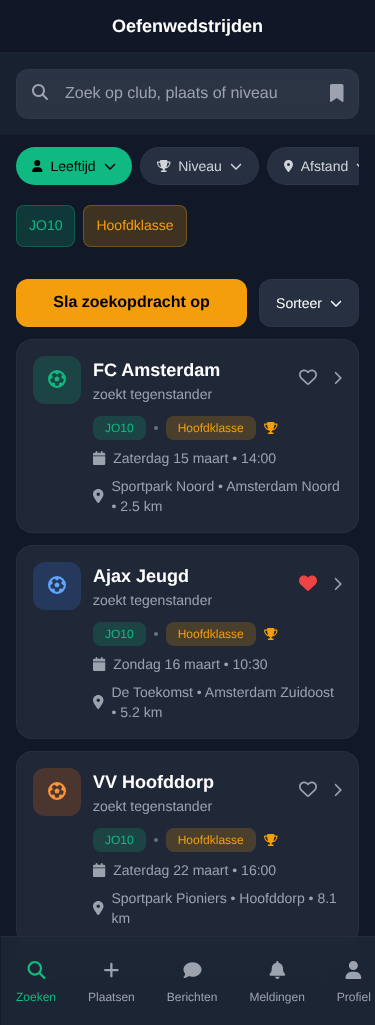 Oefenwedstrijden